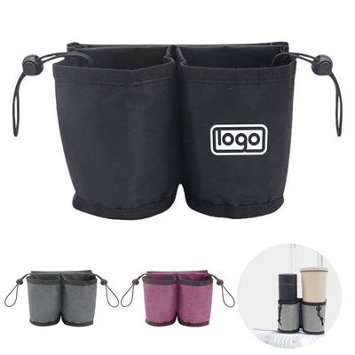 Multifunctional Storage Trolley Case Portable Cup Holder Bag