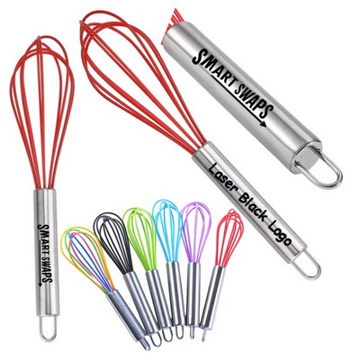 Stainless Steel Handled Rubber Whisk