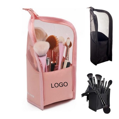 Makeup Brush Travel Case Stand Up