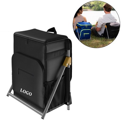 Insulated Backpack Cooler with Foldable Seat
