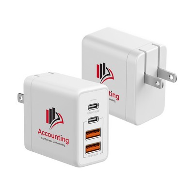 Foldable 4-In-1 45W USB Wall Charger
