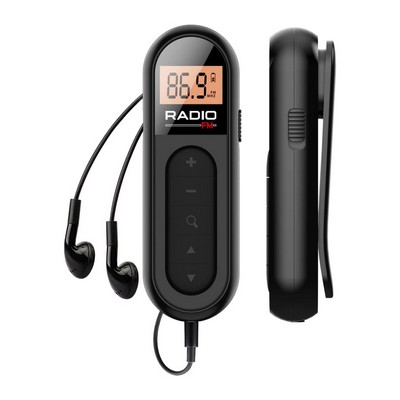 Rechargeable Portable Digital FM Radio With Earphones