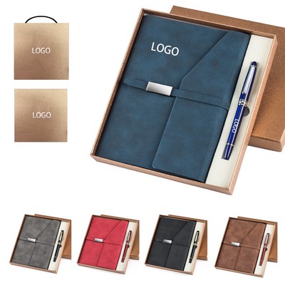 Premium Writing Gift Set w/ Trifold Covered Journal