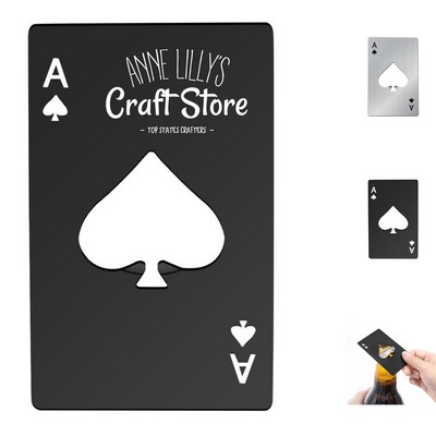 Poker Card Bottle Opener