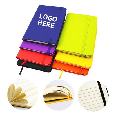 A6 Leather-Bound Journal with Bookmark