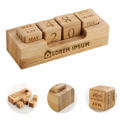 Creative Vintage Decor Family Office Desk Wooden Calendar