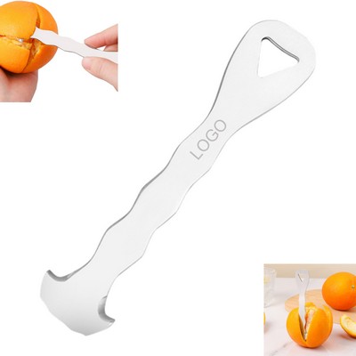 Compact Stainless Steel Orange Lemon Citrus Peeler Tool