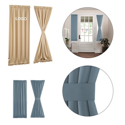 Thermal Insulated 26*72" French Door Curtain