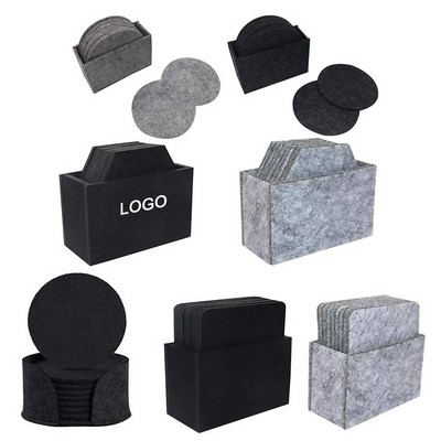 8 PCS Felt Cup Coasters Set