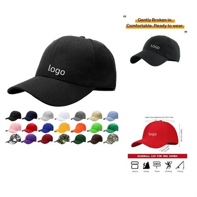 100% Cotton Adjustable Baseball Cap