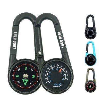 Outdoor Compass Carabiner Durable Plastic