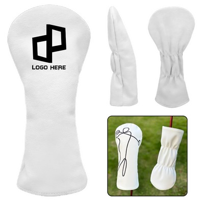 Meduim Golf Club Headcover Pu Leather Protective Cover