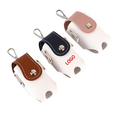 Custom Leather Portable Golf Ball Protective Case