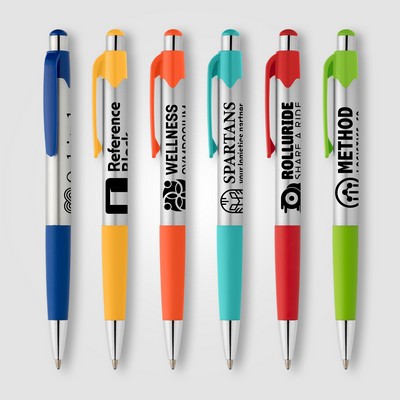 Smoothy Recycled Plastic Color Grip Pen - Silkscreen