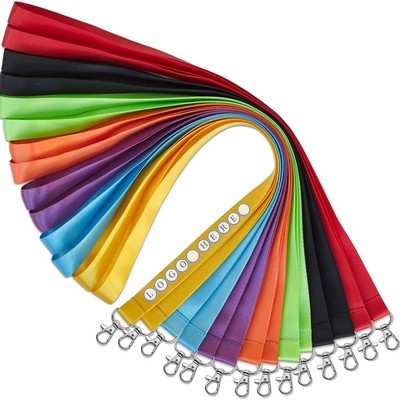 5/8? Colorful Lanyard with Swivel Hook Clips