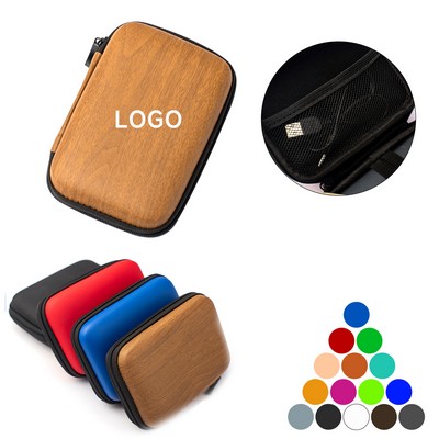 Small Rectangle Data Cable Storage Carrying Case