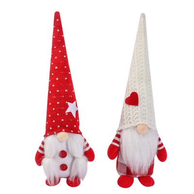 Valentine's Day Rudolf Faceless Doll Romantic Gnome Window Display Ornament Plush for Home Decor