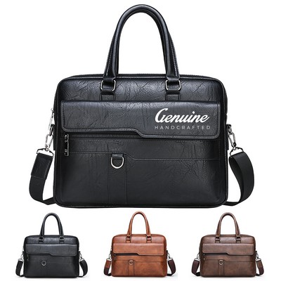 Leather Messenger Shoulder Bag