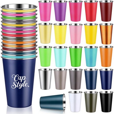 16OZ Stainless Steel Tumbler Juice Cup