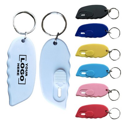 Mini Retractable Letter Opener W/ Keyring
