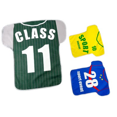 Soccer Jersey Shape Microfiber Towel