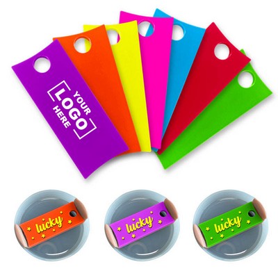 Silicone Straw Holder Name Tag for Stanley Tumblers, Lid ID Label Cup Marker