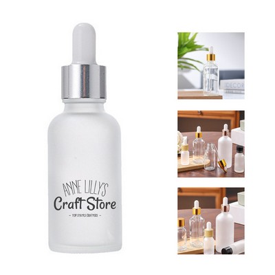 1oz Clear Glass Dropper Bottle