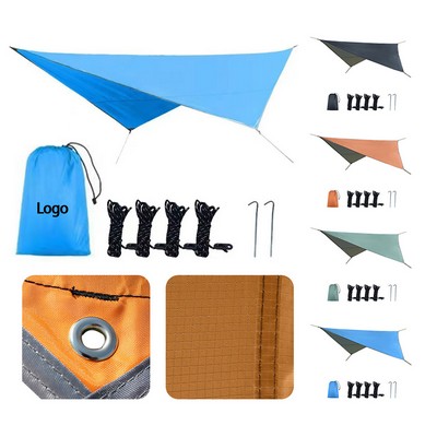 Ultimate Sun Rain Protection Diamond Silver-Coated Shelter