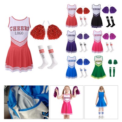 Cheerleader Performance Costume Set (S - 2XL)