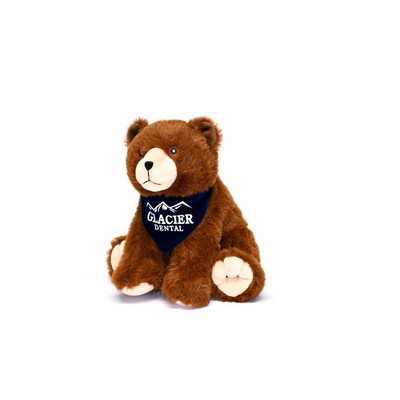 8" Wild Outdoor Sitting Grizzly Bear