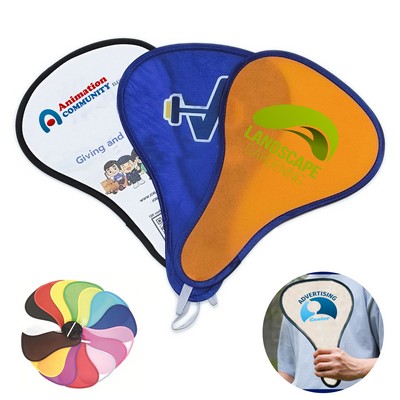 Portable Foldable Polyester Advertising Hand Fan
