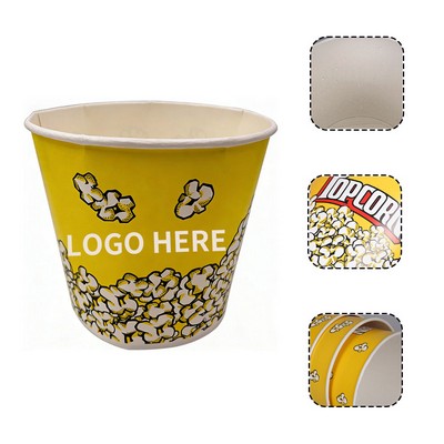 64oz Sturdy Paper Popcorn Tub