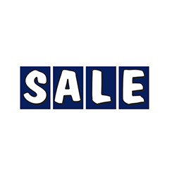 Blue & White "SALE" Underhood Sign Kit