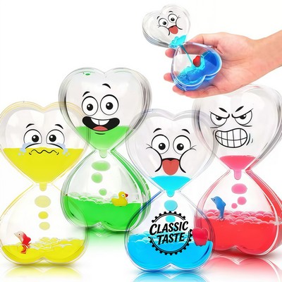 Acrylic Oil Drop Hourglass Toy