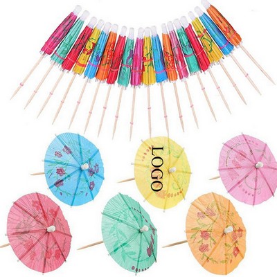 Custom Cocktail Umbrella Party Toothpicks.