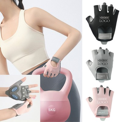 Anti-Slip Half Finger Sports Gloves Unisex For Fitness