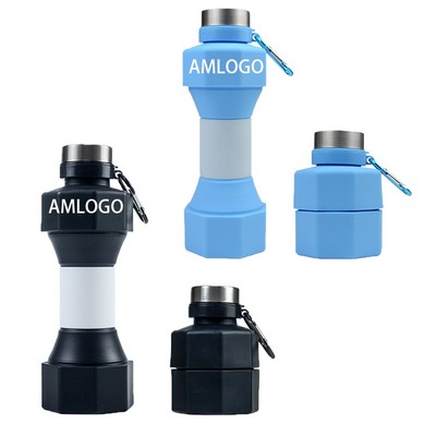 The Collapsible Silicone Water Bottle with Built-in Weights