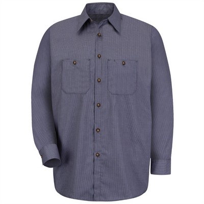Red Kap® Men's Microcheck Uniform Shirt