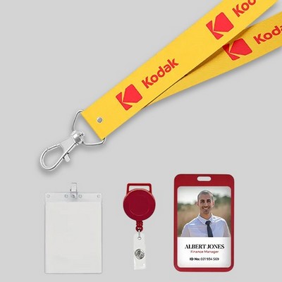 Custom Full Color Heat Transfer Lanyards 1/2"