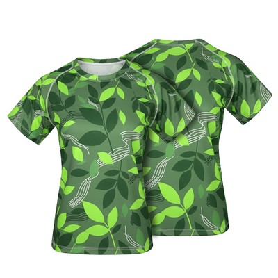 Custom Raglan Flatlock Performance Tee