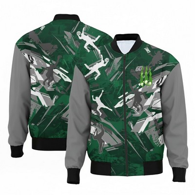 Custom Full-Zip Sublimated Bomber Jacket