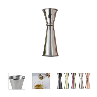 Tall Double Sided Stainless Steel Cocktail Jigger