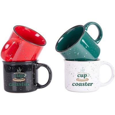 Enamel-Look Speckled Coffee Mug