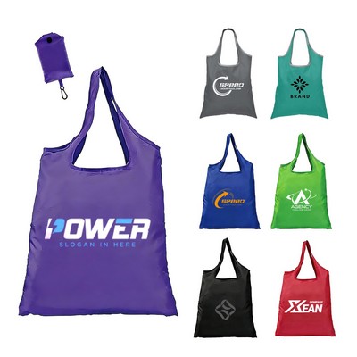 Foldable Polyester Tote With Pouch