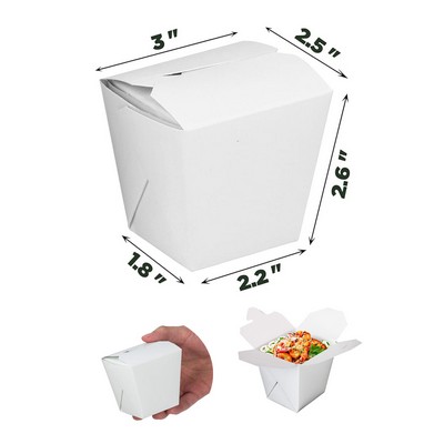 White Paperboard Food Container