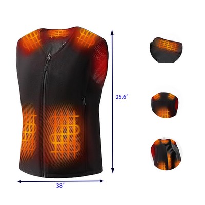Rechargeable Fleece Mens Heated Vest