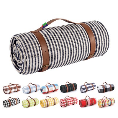 Waterproof Picnic Blanket with Carry Strap