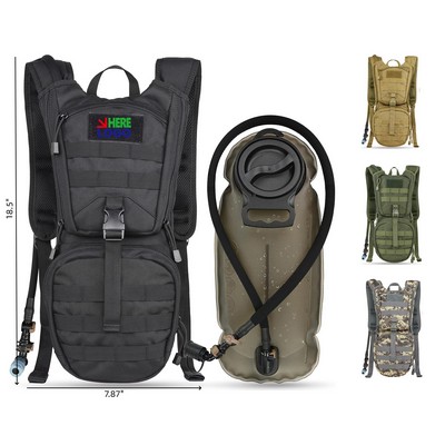 Tactical Backpack with 2L Water Bladder
