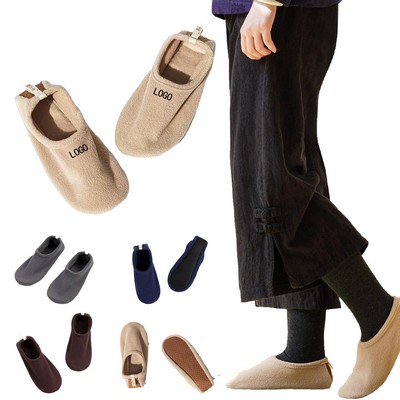 Unisex Lined Thickened Indoor House Slipper Socks