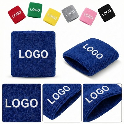 Custom Cotton Terry Promotional Wristbands for Branding